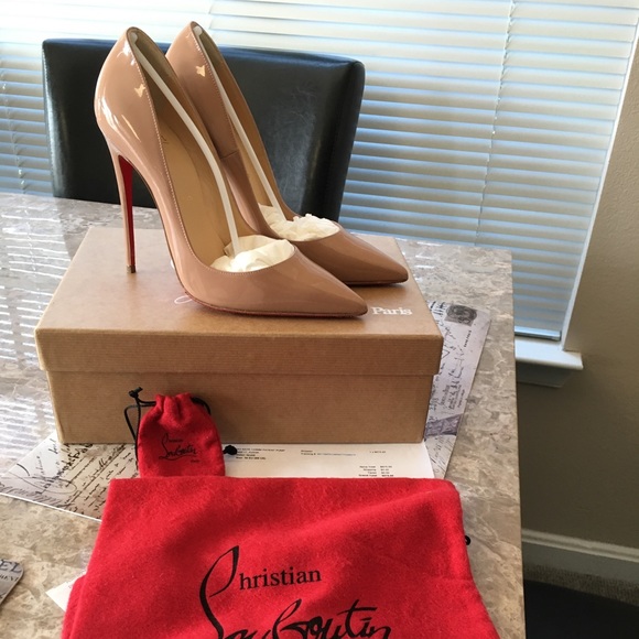 Christian Louboutin Shoes - Christian Louboutin So Kate nude patent pump